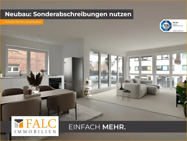  - Wohnung kaufen in Pulheim - Lichtdurchflutete Neubauwohnung mitten in Pulheim!