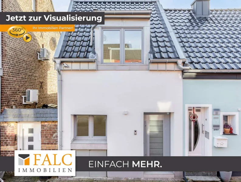 Gebäudeansicht - Haus kaufen in Frechen - Willkommen in Frechen - Ihr gemütliches Stadthaus wartet auf Sie!