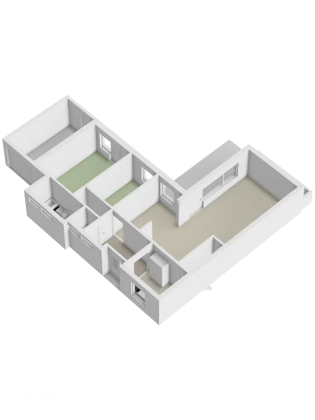 Grundriss 3D Erdgeschoss