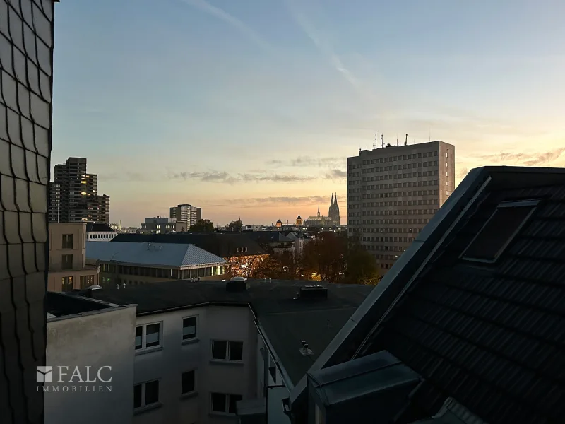 Sonnenuntergang Dachterrasse