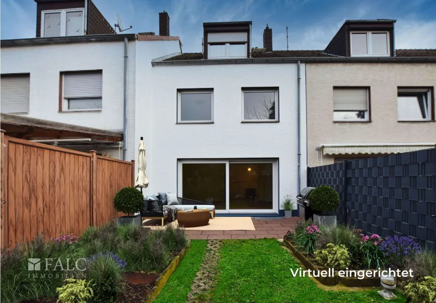 Haus Gartenansicht - Haus kaufen in Köln - Wahnheide - Das perfekte Zuhause für die ganze Familie!