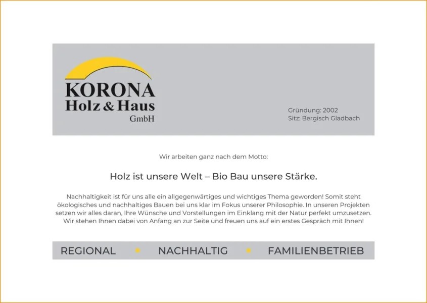 Ihre Baufirma - Korona Holz & Haus