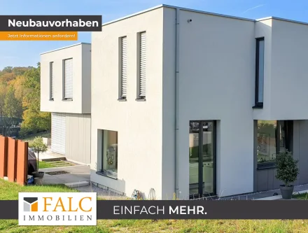 So könnte das 2-Parteien-Haus aussehen - Wohnung kaufen in Bergisch Gladbach - Barrierefreie Wohnung mit großem Garten