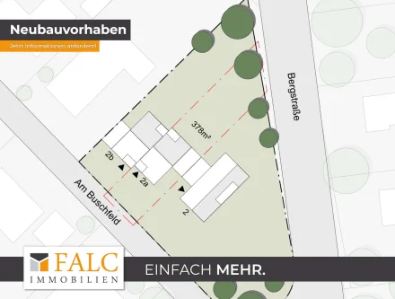 Lageplan Am Buschfeld 2a - Grundstück kaufen in Odenthal - Zentral gelegenes Grundstück für moderne Doppelhaushälfte