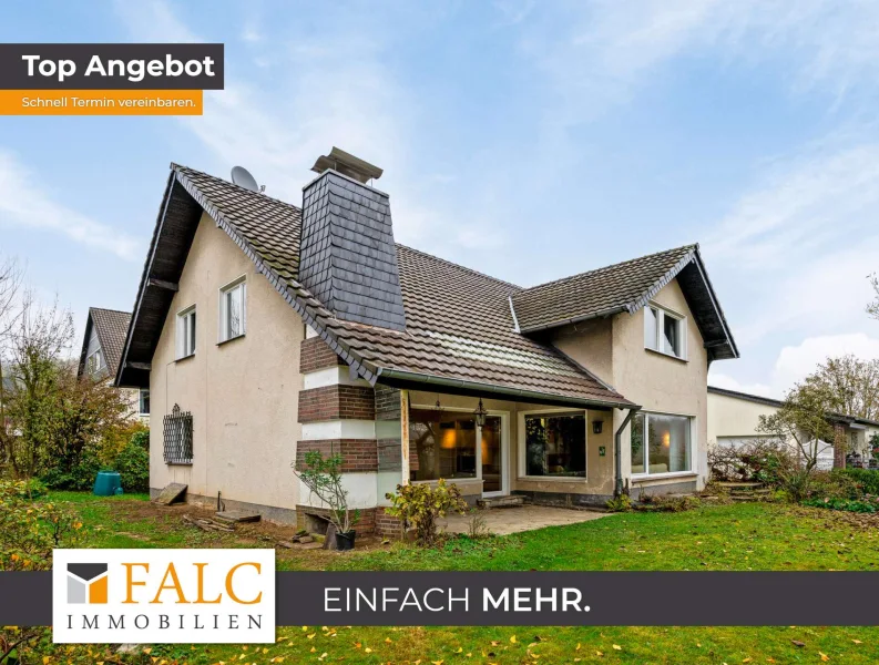 Herzlich willkommen - Haus kaufen in Odenthal - Weck mich aus dem Dornröschenschlaf! Geräumiges Einfamilienhaus im familienfreundlichen Osenau