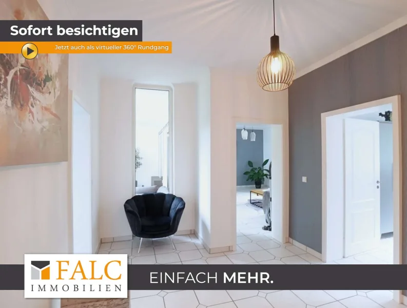 Flur - Wohnung mieten in Bergisch Gladbach / Kaule - SONNENVERWÖHNT & WEILÄUFIG! Moderne 3,5-Zimmer-Wohnung im Kölner Umland.