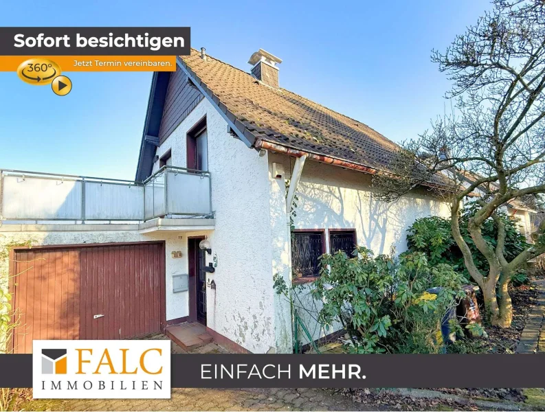 Hausansicht - Haus kaufen in Overath - LAGEJUWEL MIT GLÄNZENDEN AUSSICHTEN! Solides Einfamilienhaus mit Potenzial