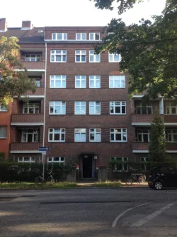Außenansicht  Tischbein.JPG - Wohnung mieten in Hamburg - Schön geschnittene 2-Zimmer- Wohnung in Hamburg-Barmbek