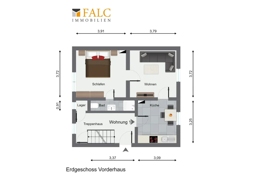 Erdgeschoss Vorderhaus