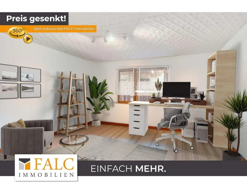 Büro EG (virtuell möbliert) - Haus kaufen in Dommershausen / Eveshausen - TOP Angebot - zwei Häuser auf einen Streich!