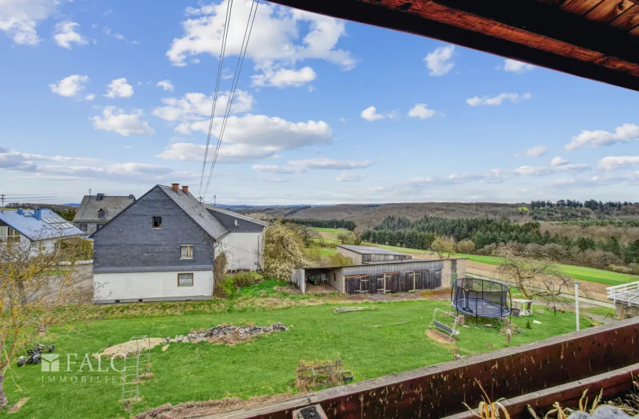 Blick vom Balkon Wohnung 4