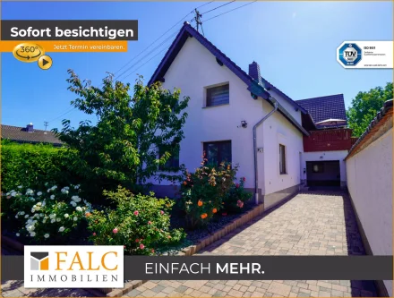Hausansicht - Haus kaufen in Rheinbach - Wohnen und Gewerbe unter einem Dach mit Sauna und Pool in Rheinbach-Flerzheim