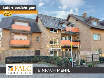 Hausansicht - Wohnung kaufen in Niederkassel / Rheidt - Ruhige Eleganz in Zentraler Lage - Vermietete 3-Zimmer Wohnung zur Kapitalanlage!