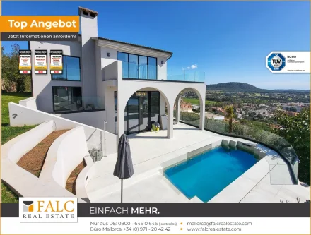 Außenansicht  - Haus kaufen in Santa Ponsa - Hier wartet Ihre neue Villa mit Meerblick!