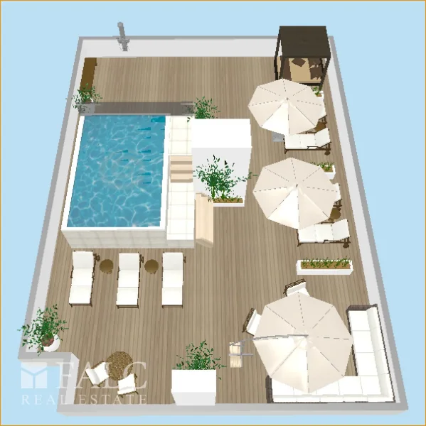 Planung Pooldeck