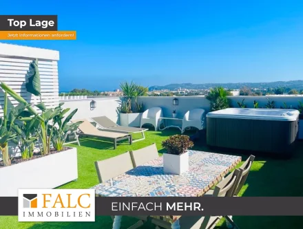 Terrasse Whirlpool - Wohnung kaufen in Jávea - Javea Penthouse, 4 Zimmer und Meerblick