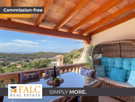 Terrasse - Wohnung kaufen in Peguera - Mediterranes Lebensgefühl mit Weitblick auf das Meer