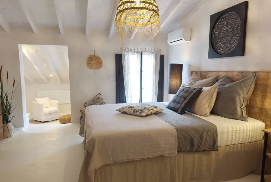  Schlafezimmer 3 - Haus kaufen in Son Servera - Boho-Chic am Meer: Ihr einzigartiges Reihenhaus in Son Servera, Mallorca