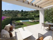 Terrasse mit Weitblick/terraza con vista panorámica/terrace with panoramic view