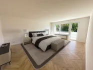 Schlafzimmer möbliert