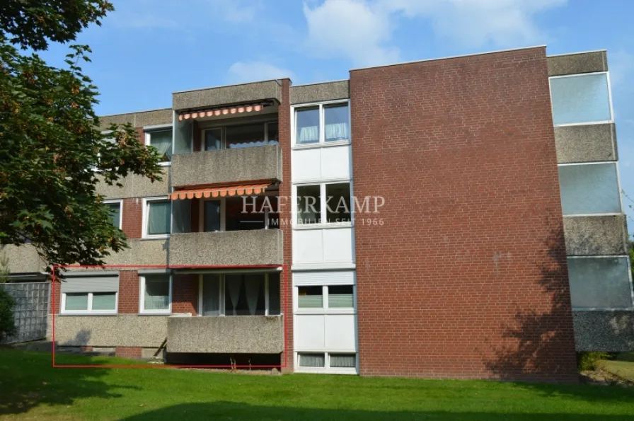 Ansicht - Wohnung kaufen in Hamburg - Hochparterre mit Balkon auf Erbpacht