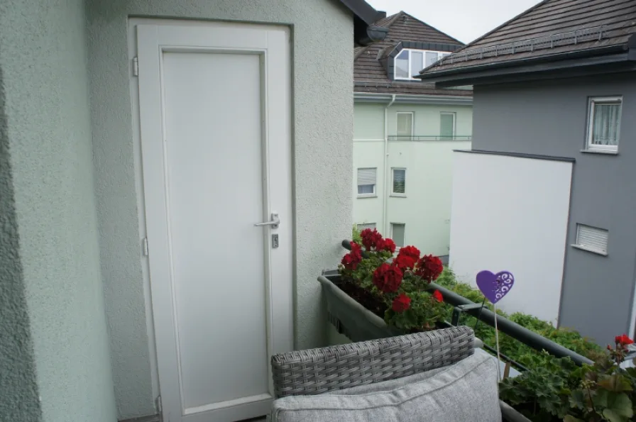 Abstellkammer auf dem Balkon