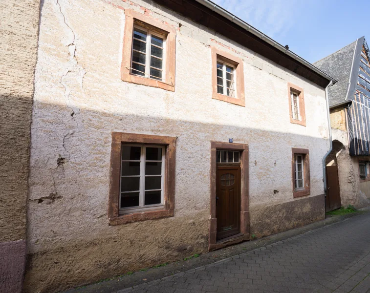 Seitenansicht - Haus kaufen in Kinheim - Kinheim: Historisches Winzerhaus sucht Liebhaber zum Sanieren