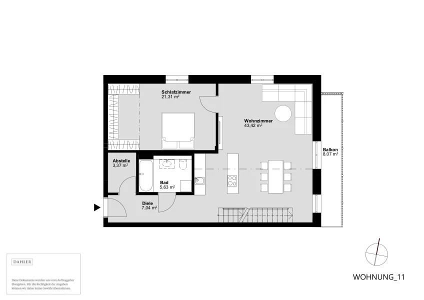 Grundriss Wohnung 11