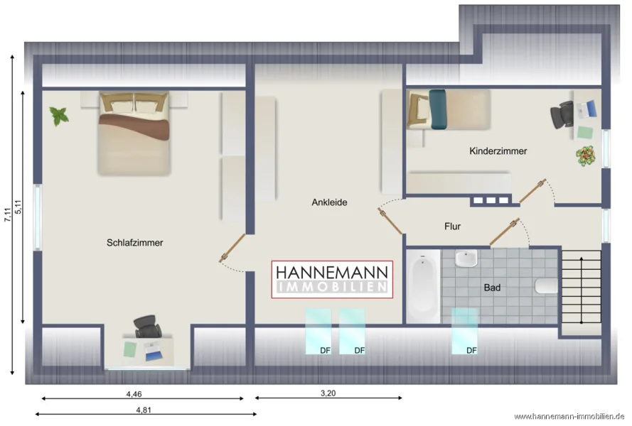 Grundriss Obergeschoss