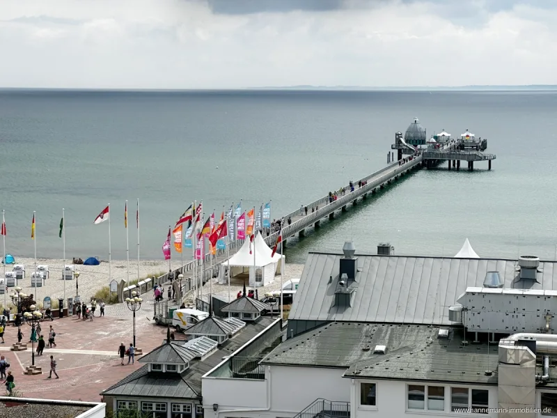 Aussicht zur Seebrücke - Wohnung kaufen in Grömitz - 1A LAGE VON GRÖMITZ - direkt an der Seebrücke mit Blick auf die Ostsee!