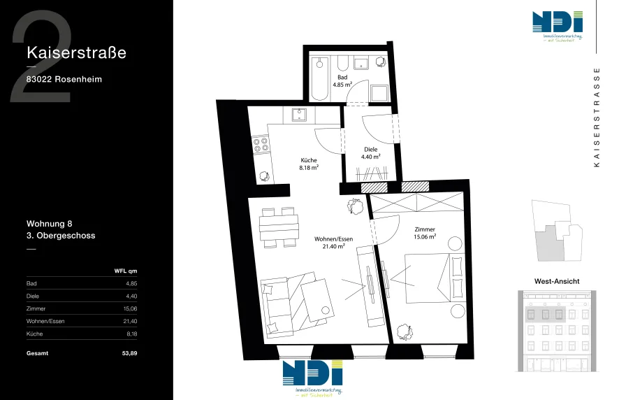 Grundriss Wohnung 8