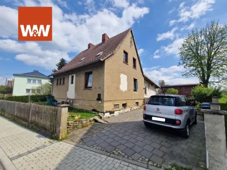 Haus - Frontal 1 - Haus kaufen in Heideland - Einfamilienhaus mit Garten