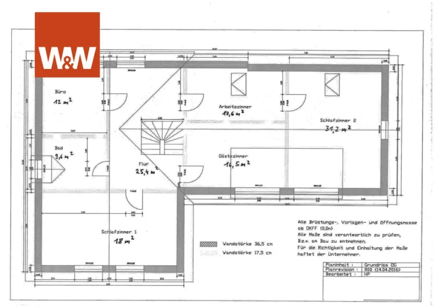 Grundriss 1. Etage