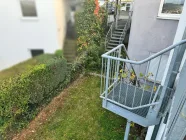 Zugang Balkon EG vom Garten