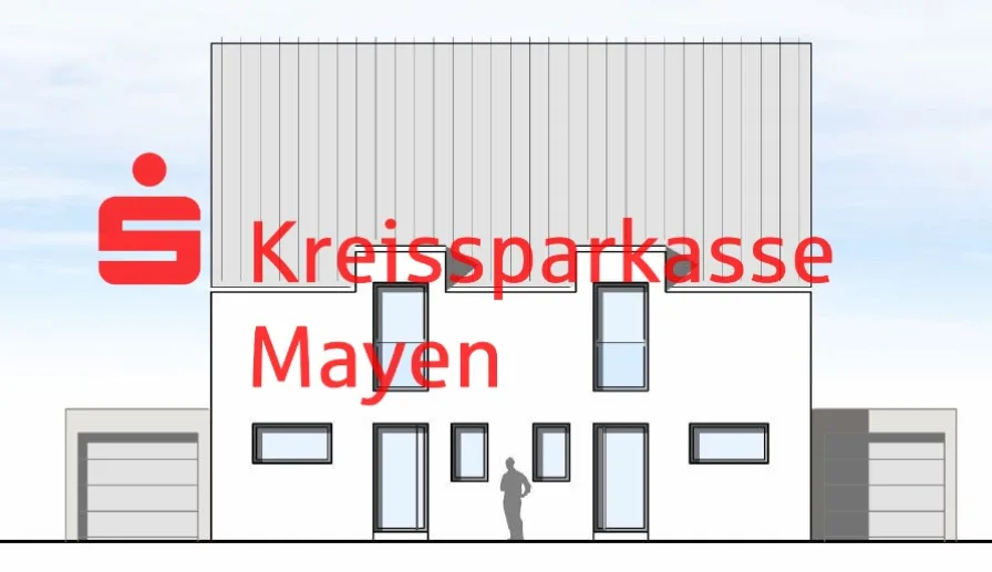 Ansicht - Haus kaufen in Andernach - Neubau-Doppelhaushälfte in Top Wohnlage am Martinsberg.