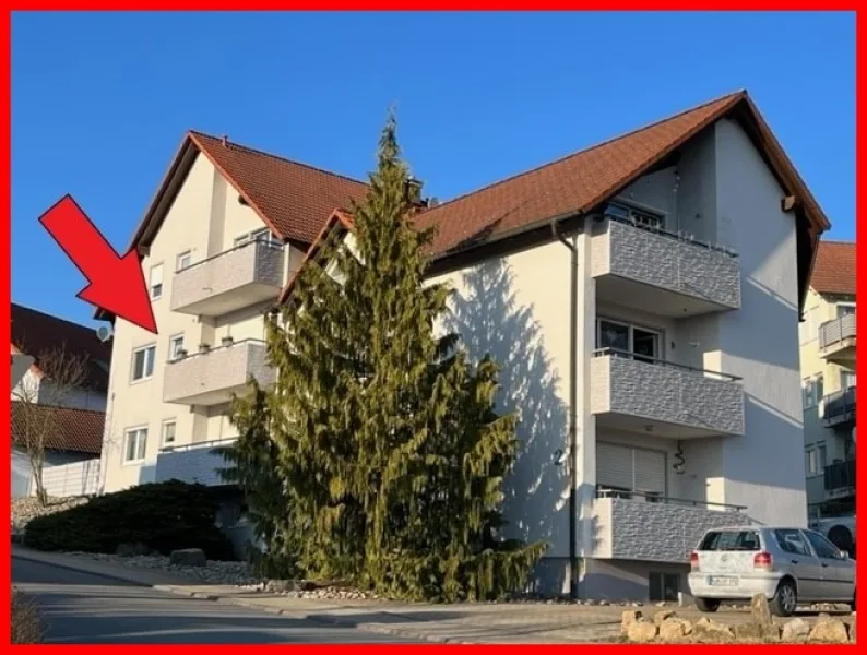 Ansicht - Wohnung mieten in Adelsheim - Gepflegte 3-Zimmer-Wohnung mit Balkon und Keller