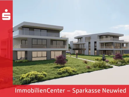 Visualisierung-1 - Wohnung kaufen in Neuwied - Modernes Wohnen in bevorzugter Rheinlage in Engers