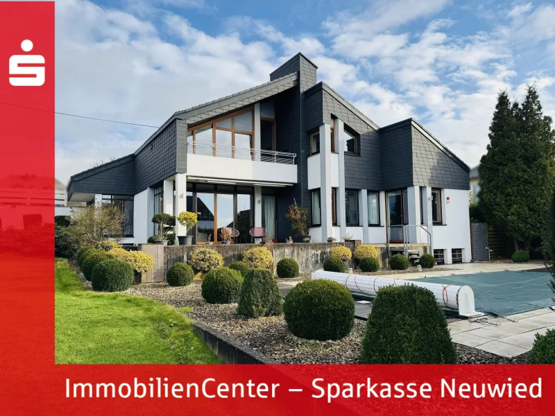 Hausansicht - Haus kaufen in Anhausen - Unvergleichbares und modernisiertes Anwesen mit Schwimmbad