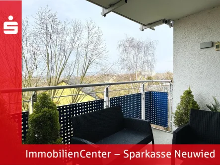 Großer Balkon - Wohnung kaufen in Neuwied - Schöne Wohnung mit 2 Balkonen in Neuwied - mit Garage