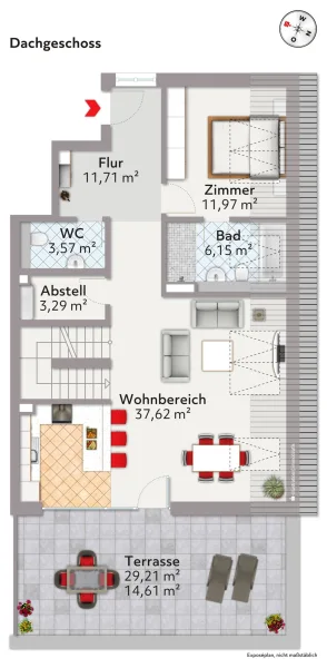 Wohnung Nr. 4 - Dachgeschoss