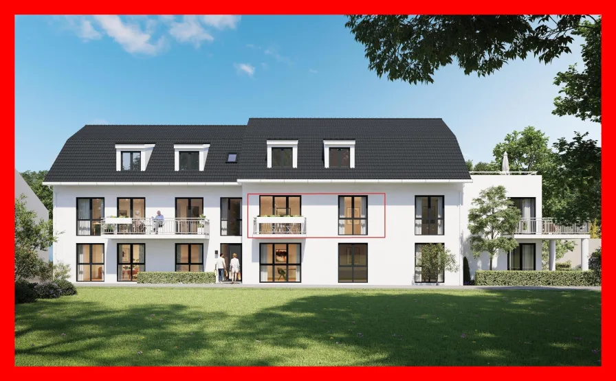 Ansicht Wohnung 6 - Wohnung kaufen in Hochstadt - Barrierefreie Neubauwohnung in modernem 8-Familienhaus