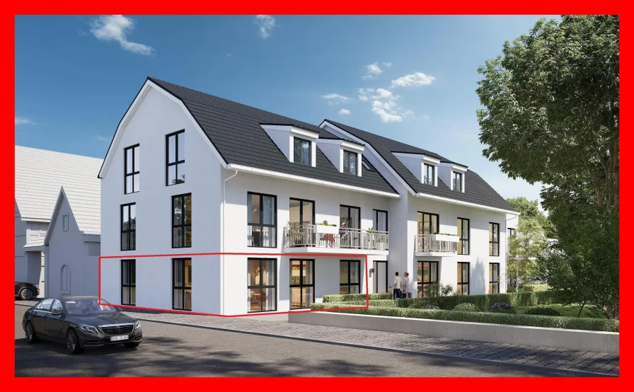 Wohnung 1 - Wohnung kaufen in Hochstadt - Barrierefreie Neubauwohnung in modernem 8-Familienhaus