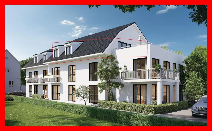 Ansicht Wohnung 8 - Wohnung kaufen in Hochstadt - Barrierefreie Neubauwohnung in modernem 8-Familienhaus