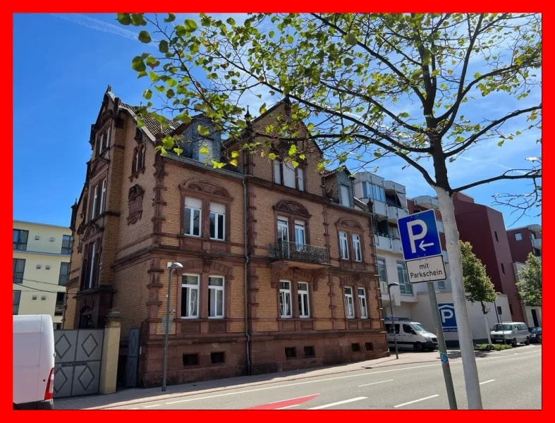 Straßenansicht - Haus kaufen in Landau - Denkmalgeschütztes und repräsentatives Mehrfamilienhaus mit Gewerbeeinheit
