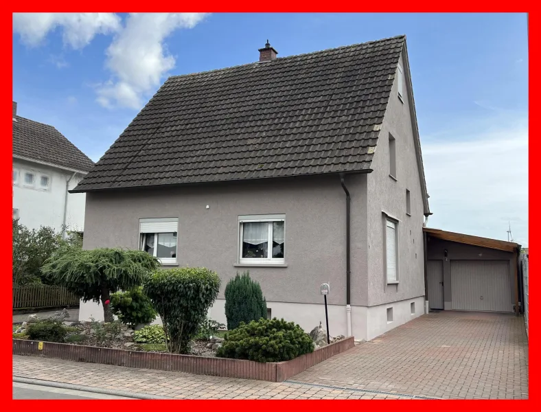 Hauszugang und Garage - Haus kaufen in Herxheim - *Kommen-Verlieben-Einziehen*