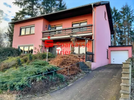 Vorderansicht - Haus kaufen in Hermeskeil - Freistehendes Einfamilienwohnhaus mit großem Grundstück in Hermeskeil