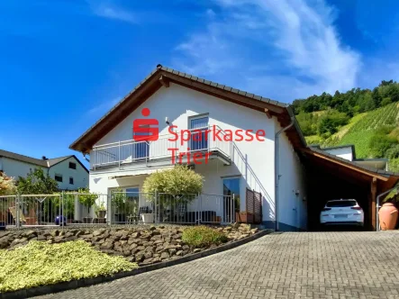 Außenansicht - Haus kaufen in Schleich - Gepflegtes Einfamilienhaus mit idyllischem Ausblick in Schleich a. d. Mosel