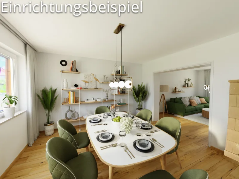 Esszimmer Visualisierung - Haus kaufen in Schifferstadt - Kleines Raumwunder - Charmante Doppelhaushälfte für die kleine Familie 