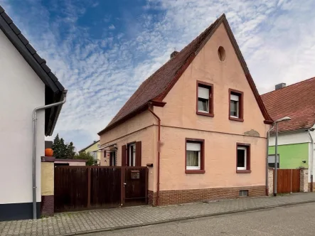 Strassenansicht - Haus kaufen in Otterstadt - EFH mit großem Potential - Sanierungsobjekt in guter Lage