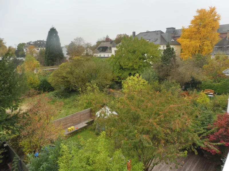 Ausblick vom Balkon